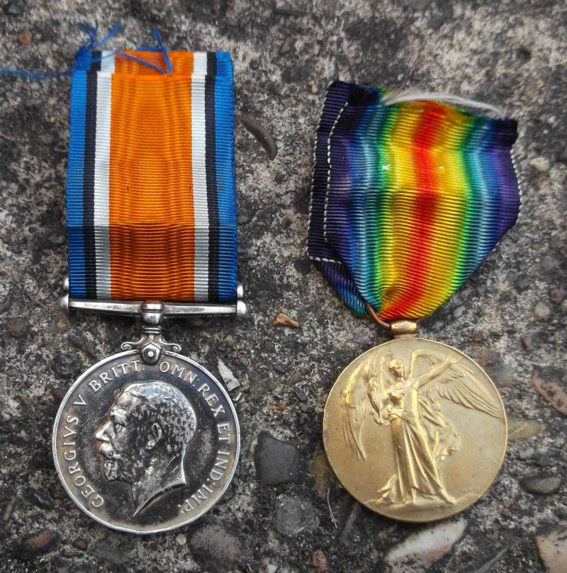 British Army WW1 Medal Pair Royal West Kent Regiment