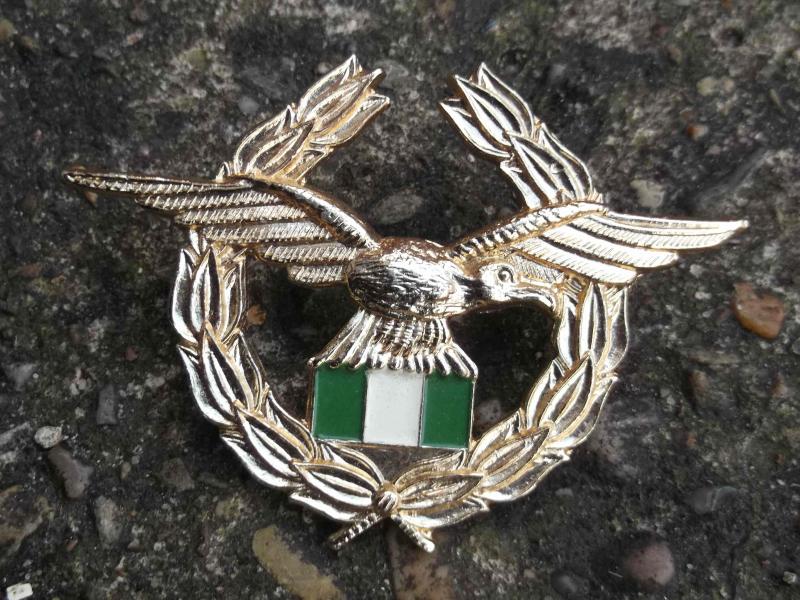 Nigerian Air Force Anodised Aluminium Cap Badge Nigeria