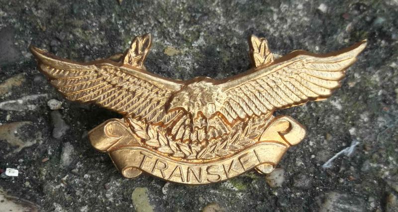 South Africa Transkei Air Force Brass Cap Badge