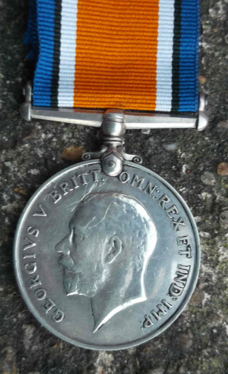 British RMLI WW1 Silver War Medal Royal Marines Light Infantry