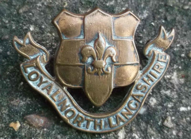 British Army Loyal North Lancashire Regiment Collar Badge Officer