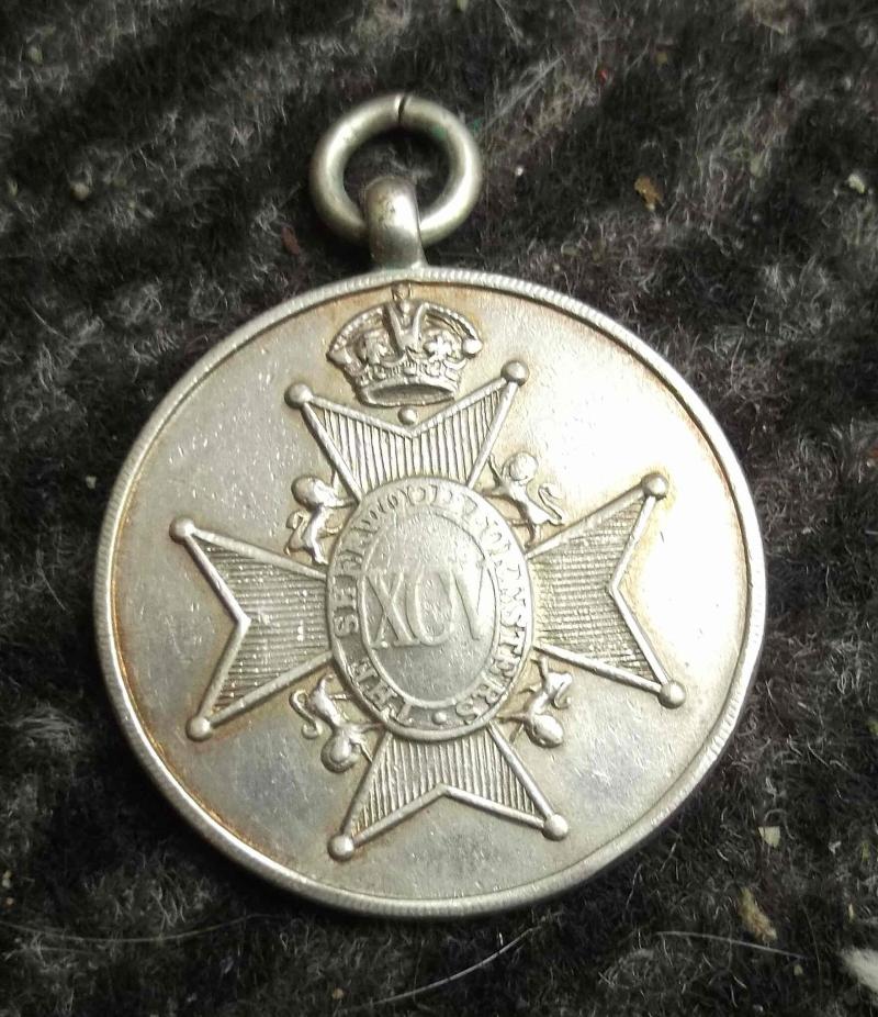 British Army Silver Boxing Medal 1927 Sherwood Foresters
