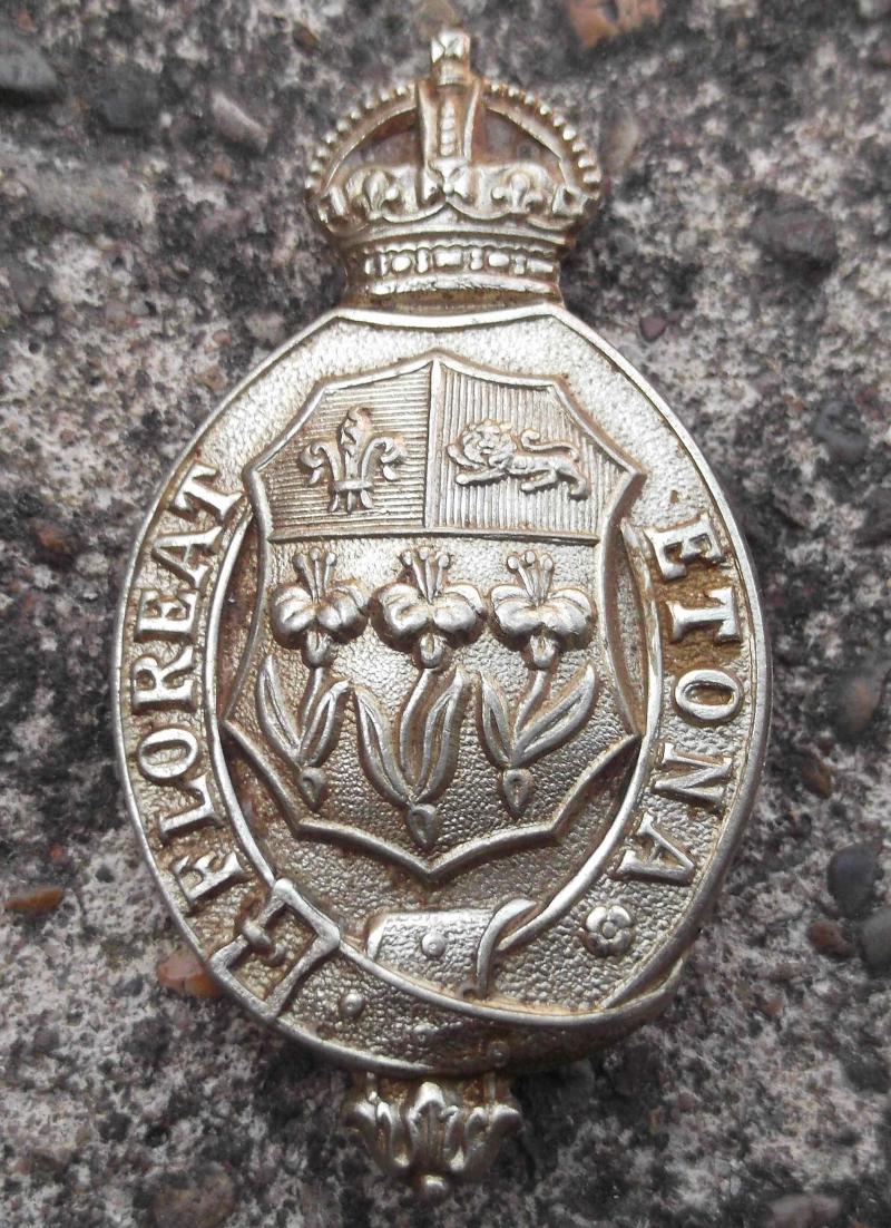 British Army Eton College Officer Training Corps Cap Badge