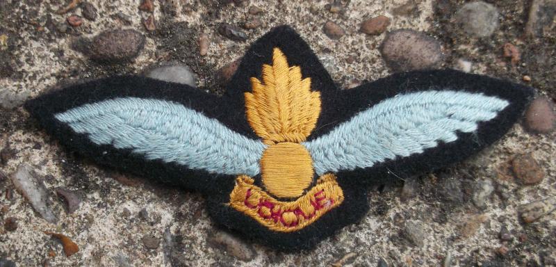 British Army Royal Artillery Air Observation Patch RA