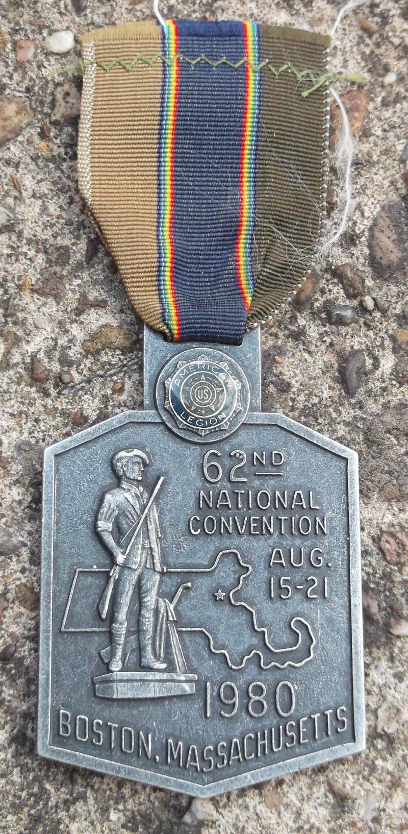 USA Vintage American Legion Commemorative Medal 62nd Convention