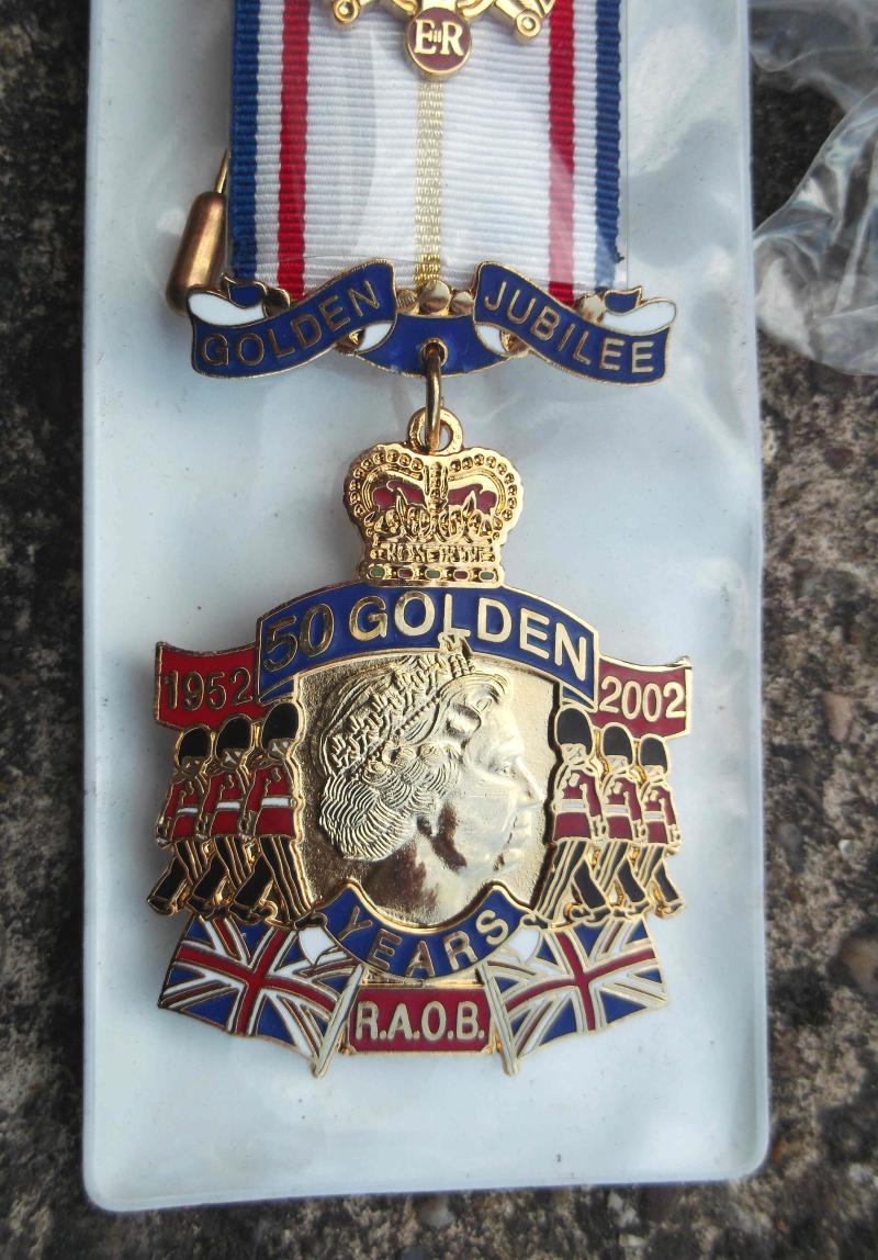 British RAOB Queen's Golden Jubilee Medal 2022