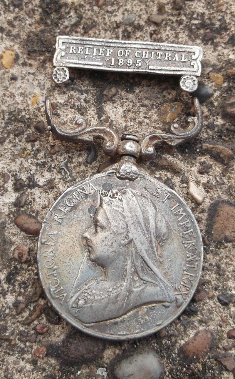 British Indian Army Victorian Relief of Chitral 1895 IGS Dug Up Medal VR