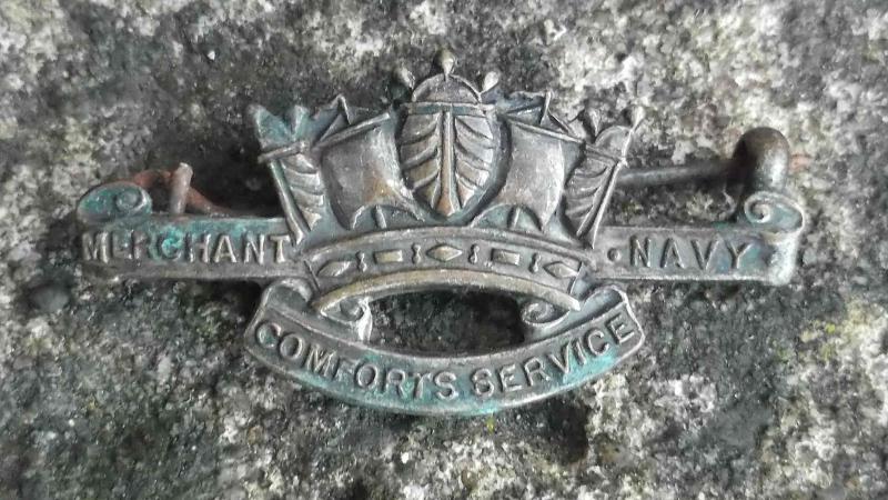 British Merchant Navy Comforts Services Badge Dug Up