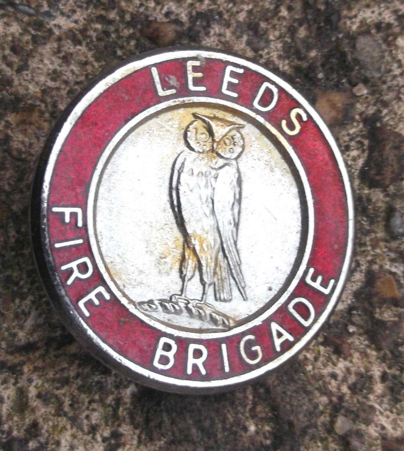 British Leeds Fire Brigade Badge Yorkshire