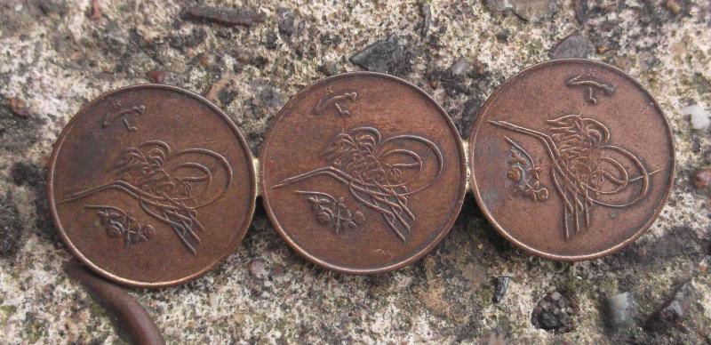 Turkish Coins Badge Wartime Sweetheart Brooch Turkey