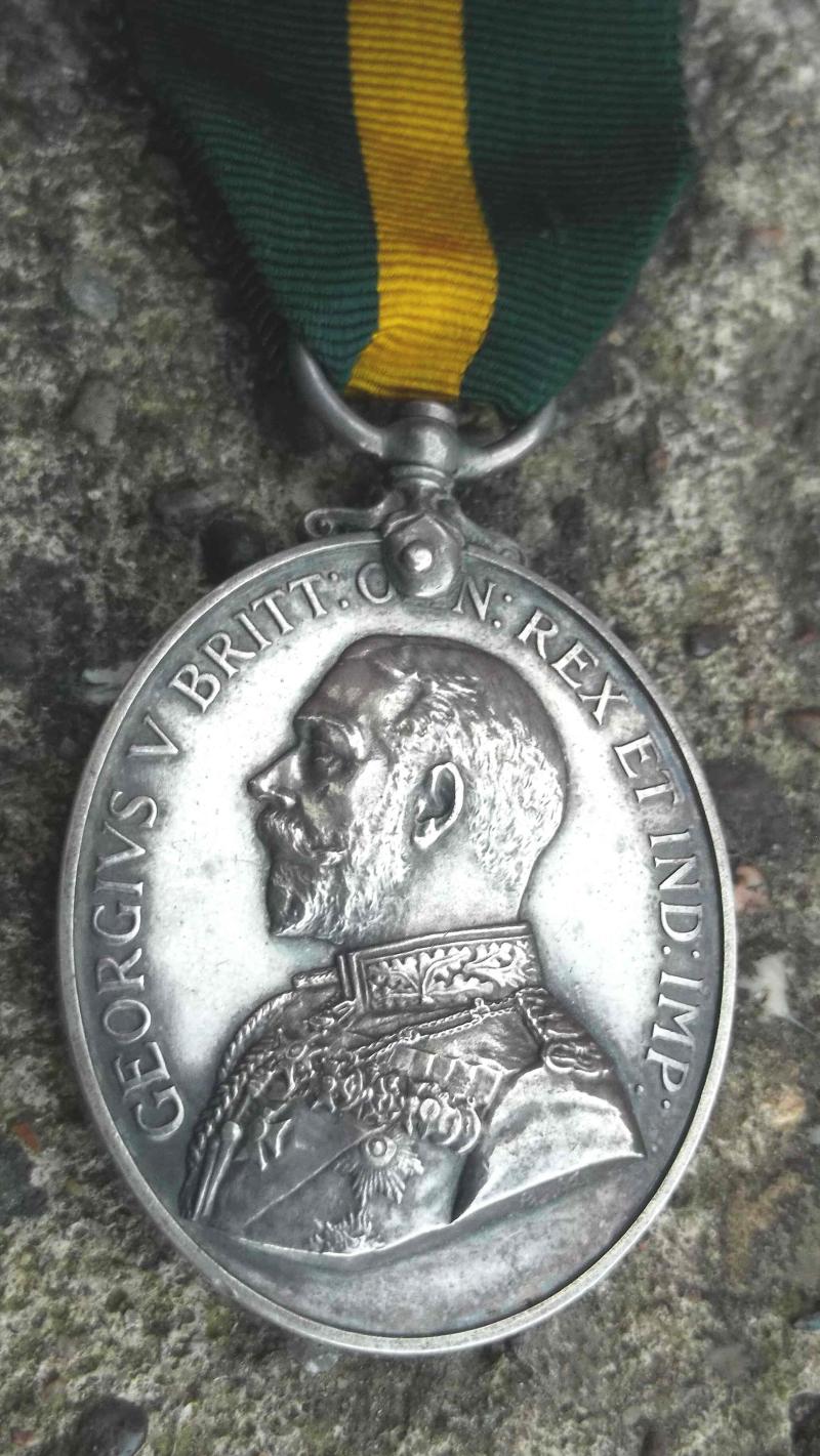 British Army Territorial Force Efficiency Medal GVR