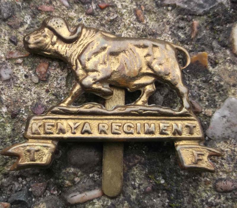 British Empire Army Era Kenya Regiment TF Cap Badge