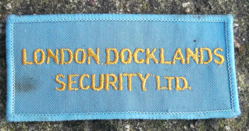 British London Docklands Security Ltd  Uniform Patch