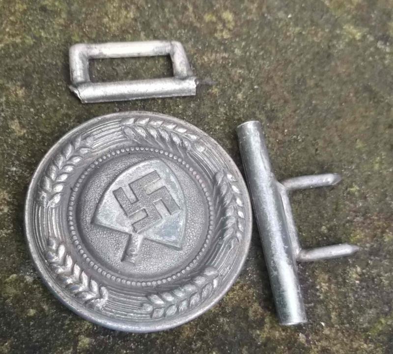 German RAD Officers Belt Buckle Damaged Bits Third Reich