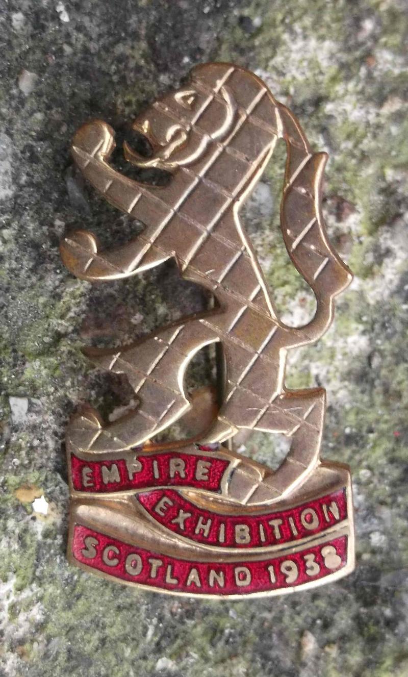 Scotland Empire Exhibition 1938 Pin Badge Great Britain