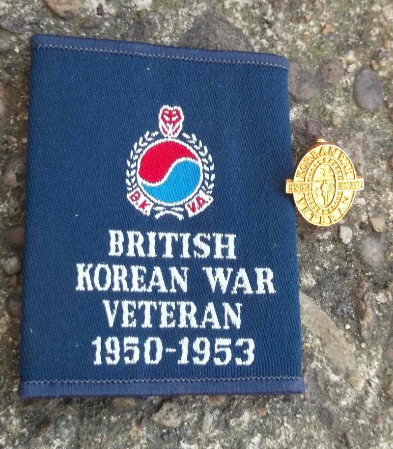 Korean War Veterans Badge and UK Slide Patch