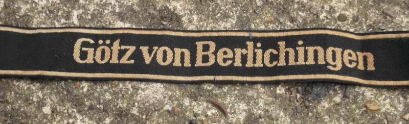 German SS Götz von Berlichingen Cuff Title Reproduction