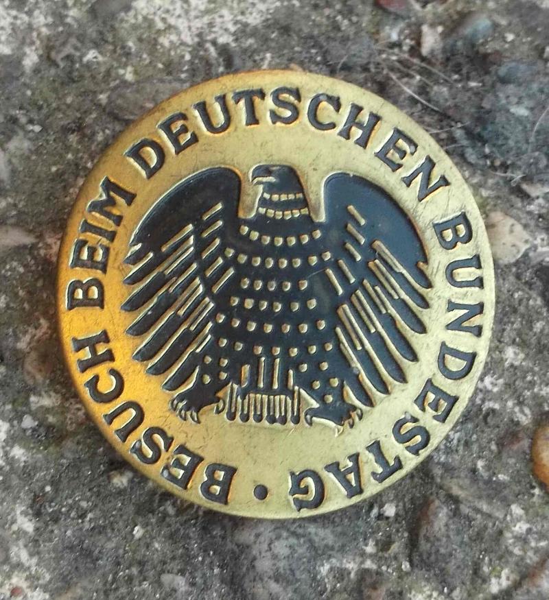 West German Bundestag Commemorative Pin Badge Cold War