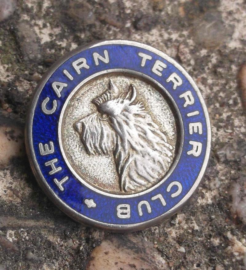 Vintage The Cairn Terrier Club Lapel Badge
