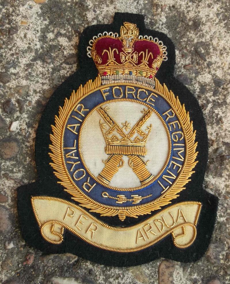 British Royal Air Force Blazer Badge RAF Regiment EIIR