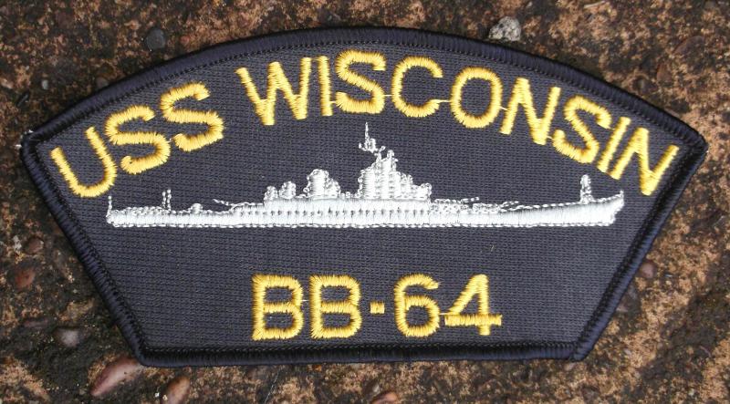 USS Wisconsin BB-64 Veterans Patch Badge United States Navy