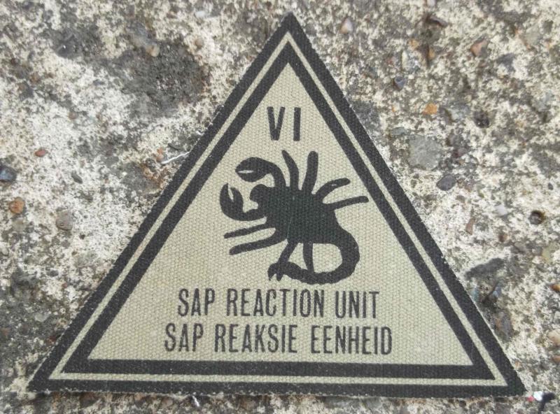 South African Police SAP Reaction Unit Patch Obsolete