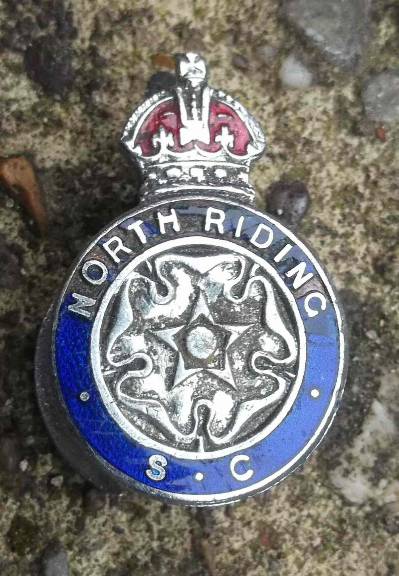 British Police North Riding Special Constabulary Lapel Badge SC