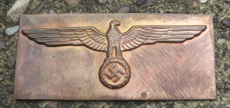 German Wehrmacht  Officer Summer Tunic Eagle Brass Reject or Unfinished