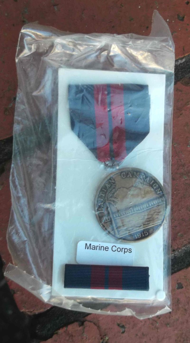 US Marine Corps WW1 Haitian Campaign Medal 1915