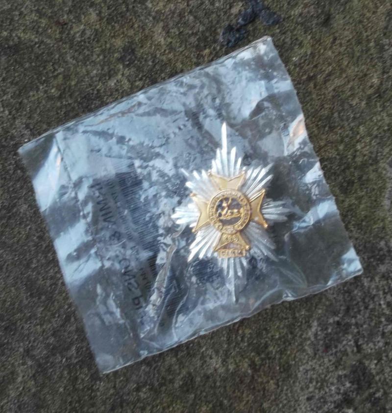 British Army WSF Cap Badge in Firmin Packet