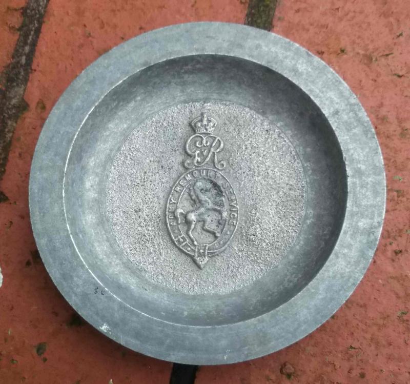 British Army Remount Service WW1 Metal Veterans Tray
