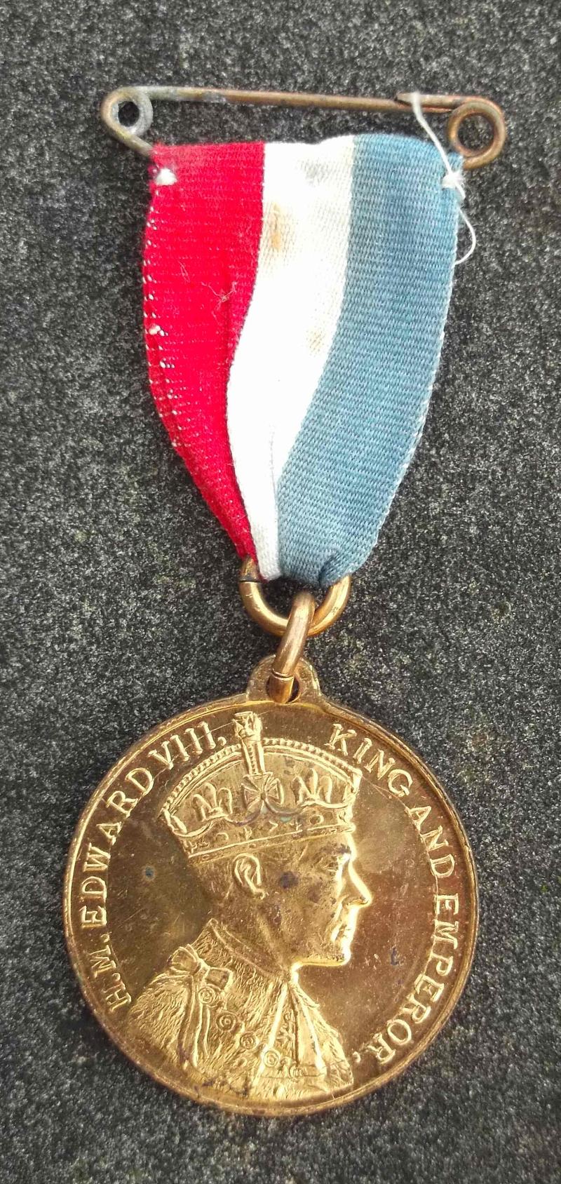 British Empire King Edward VIII Coronation Medal EVIIIR