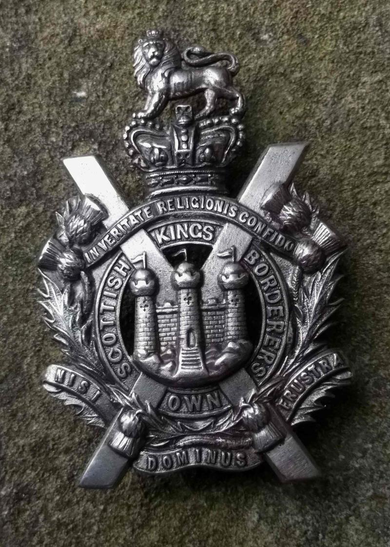 British Army VR Kings Own Scottish Borderers Regiment Cap Badge
