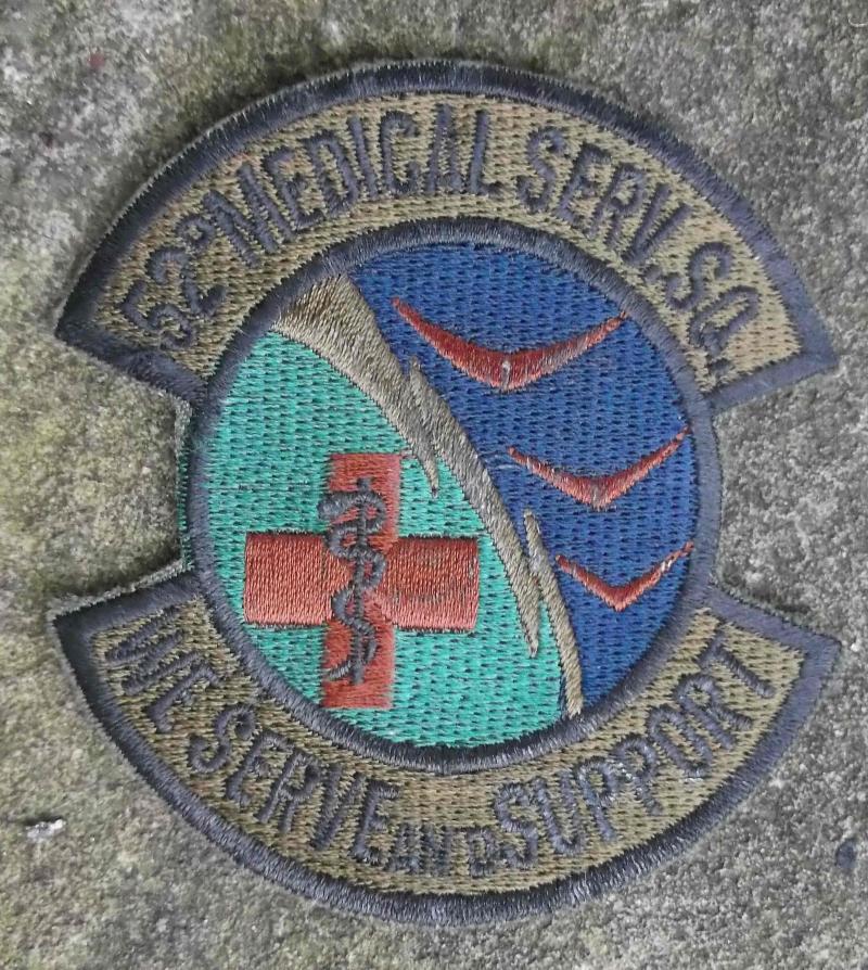 USA 52nd Medical Service Squadron Patch United States Air Force