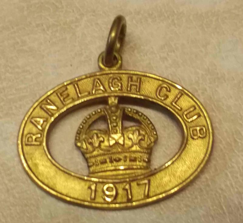 British Ranelagh Polo Club 1917 Members Badge Numbered