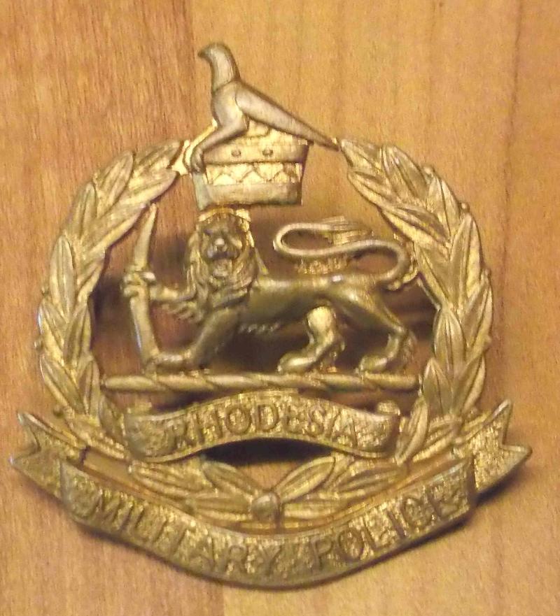 Rhodesian Army Military Police Cap Badge Former Rhodesia