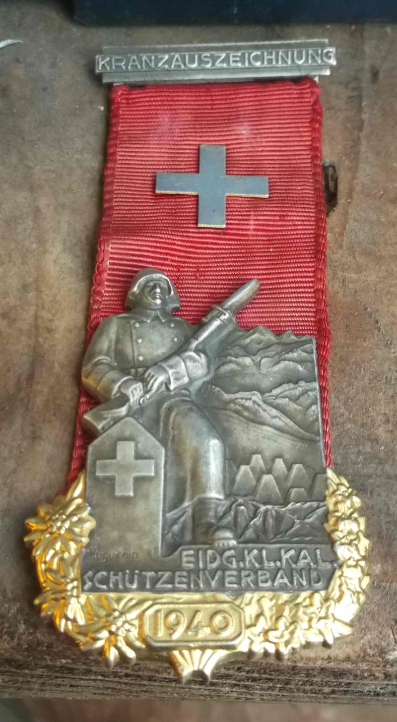 Swiss Army WW2 1940 Commemorative Medal Switzerland