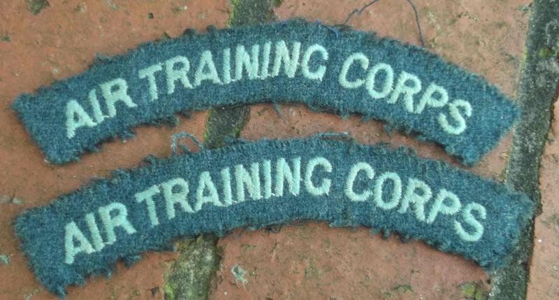 Vintage British ATC Shoulder Titles Air Training Corps Royal Air Force