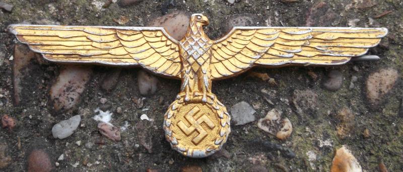 German Navy Kriegsmarine Summer Tunic Breast Eagle WW2 Gilt ...