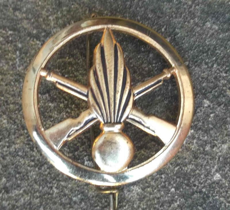 French Army Infantry Beret Badge France Vintage