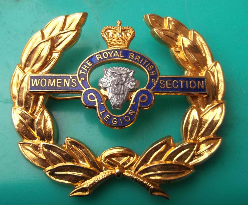 Vintage The Royal British Legion Womens Section Uniform Cap Badge
