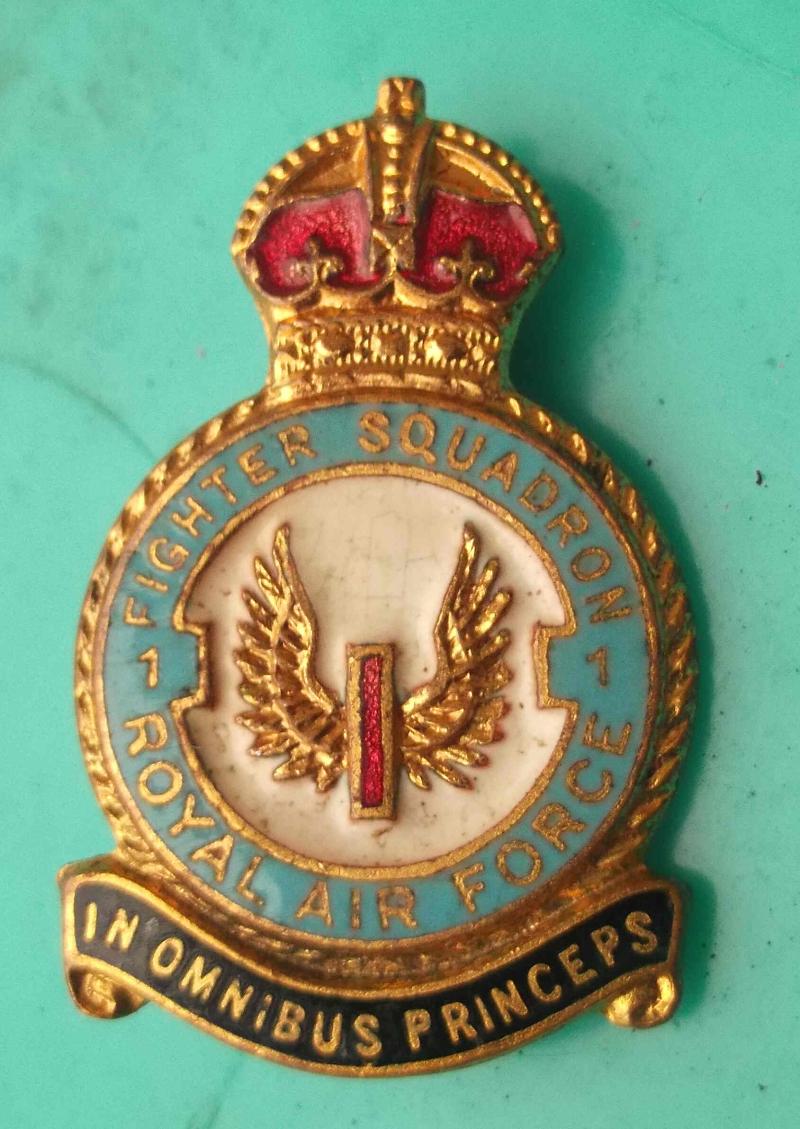 British RAF 1st Squadron Lapel Pin Badge Circa WW2 Royal Air Force
