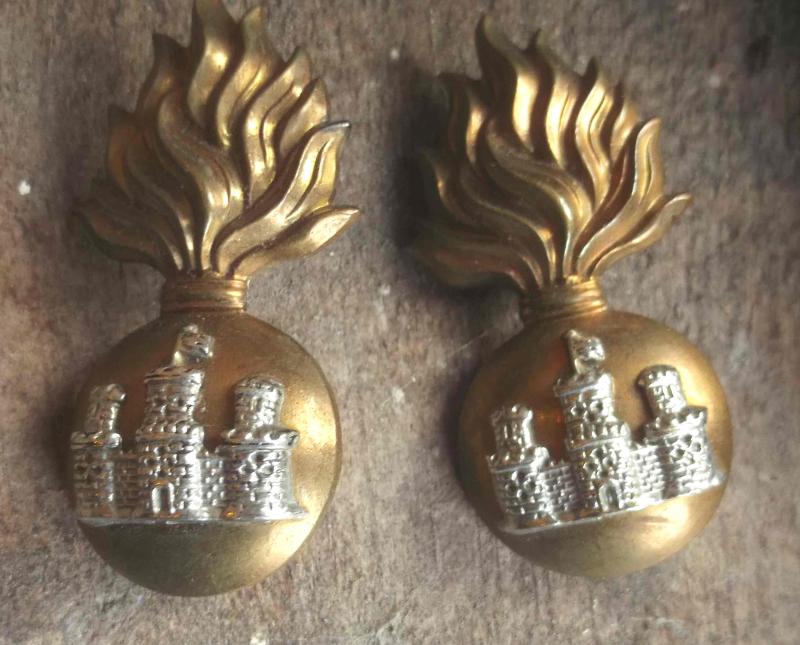 British Army Royal Inniskilling Fusiliers Collar Badges