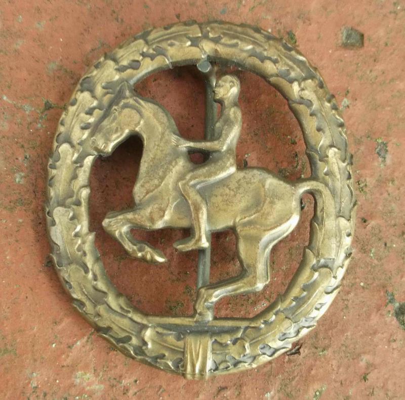 German Equestrian Badge 1957 Pattern Horse Riders