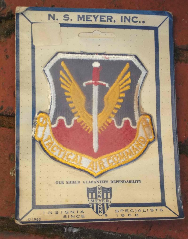 USAF Tactical Air Command Cold War Sealed Patch United States Airforce