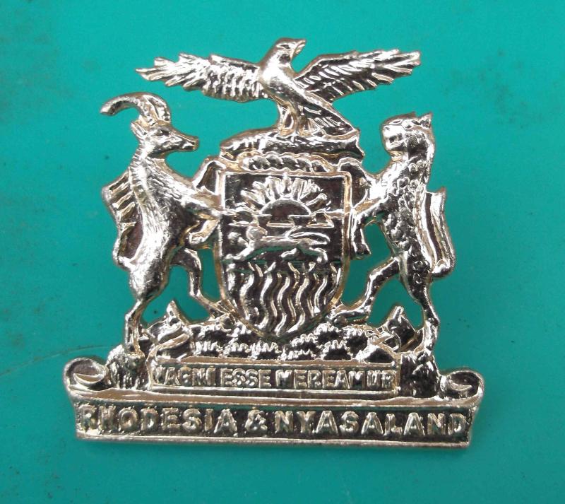 Vintage Former Rhodesia & Nyasaland INTAF Cap Badge