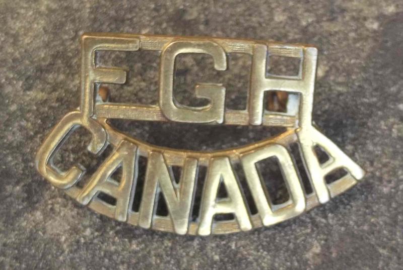 Canadian Army FGH Fort Garry Horse Shoulder Title Canada