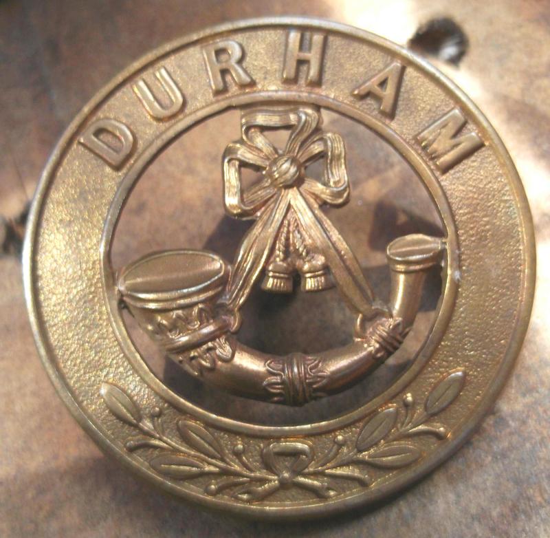 British Army Durham Light Infantry Helmet Plate Centre