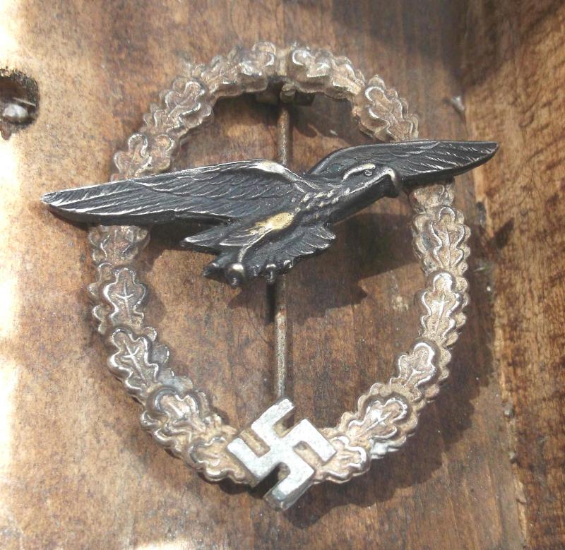 German Airforce Glider Pilots Award Badge Third Reich Reproduction