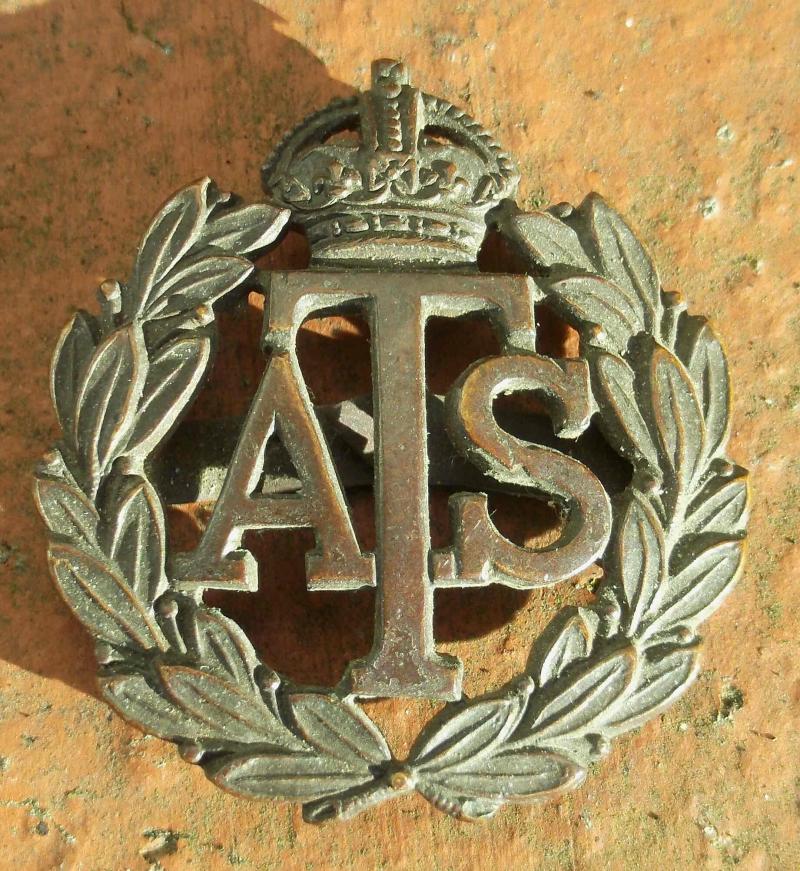 British Army WW2 ATS Officers Cap Badge Auxiliary Territorial Service